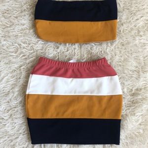 Color block two piece